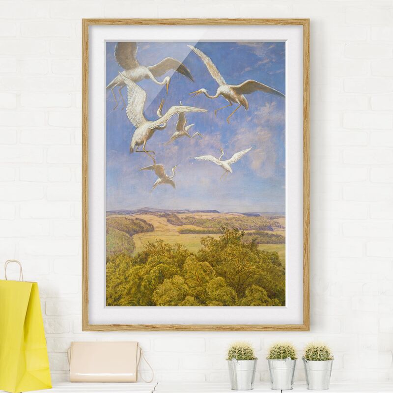 

Póster enmarcado - Hans Thoma - Bliss Of Flying Dimensión LxA: 24cm x 18cm, Marco: Roble