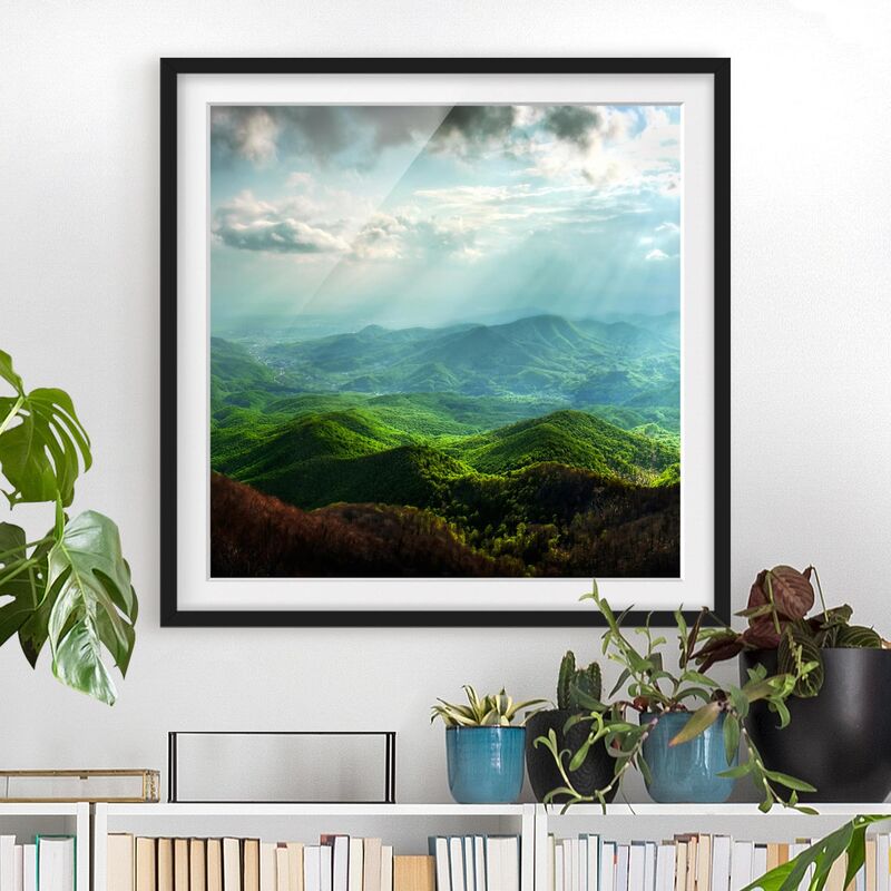 

Póster enmarcado - Heavenly Ground Dimensión LxA: 30cm x 30cm, Marco: Negro