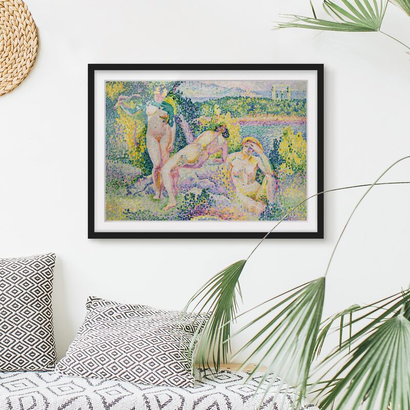 

Póster enmarcado - Henri-Edmond Cross - Nymphes Dimensión LxA: 50cm x 70cm, Marco: Negro