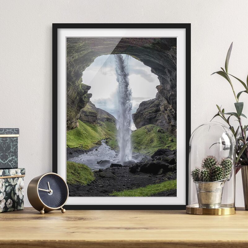 

Póster enmarcado - Hidden Waterfall Dimensión LxA: 100cm x 70cm, Marco: Negro