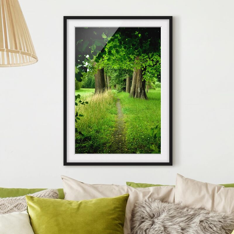 

Póster enmarcado - Hidden Glade Dimensión LxA: 55cm x 40cm, Marco: Negro