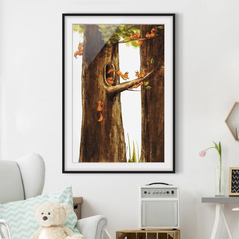 

Póster enmarcado - Home Of Squirrel Dimensión LxA: 40cm x 30cm, Marco: Negro