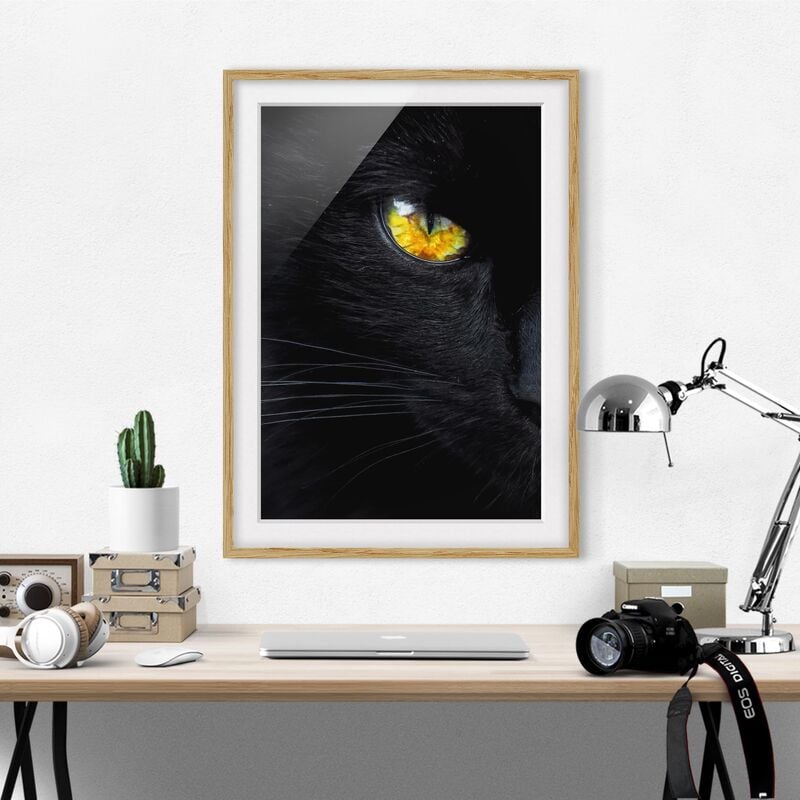 

Póster enmarcado - Hypnotic Glance Dimensión LxA: 55cm x 40cm, Marco: Roble