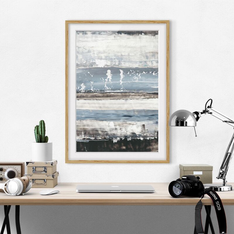 

Póster enmarcado - Icy Horizont I Dimensión LxA: 55cm x 40cm, Marco: Roble