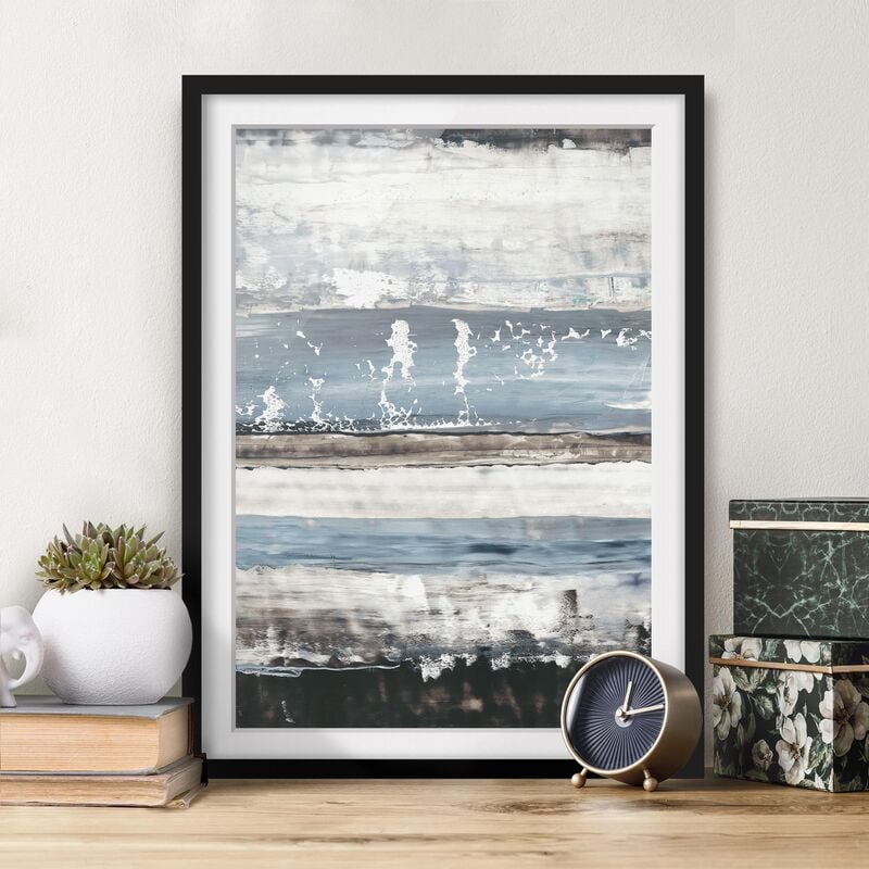 

Póster enmarcado - Icy Horizont I Dimensión LxA: 55cm x 40cm, Marco: Negro