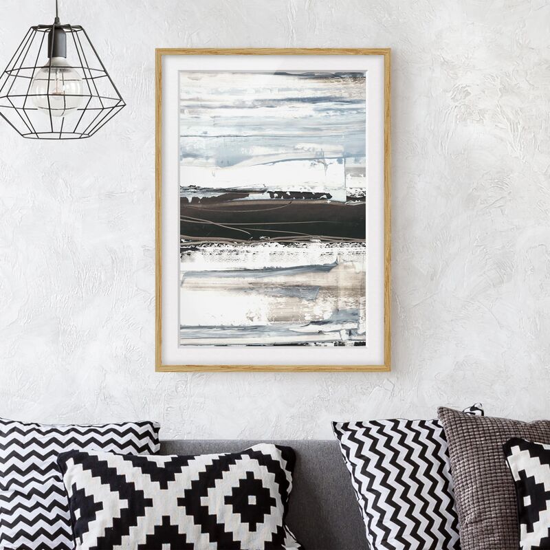 

Póster enmarcado - Icy Orizzonte Ii Dimensión LxA: 55cm x 40cm, Marco: Roble