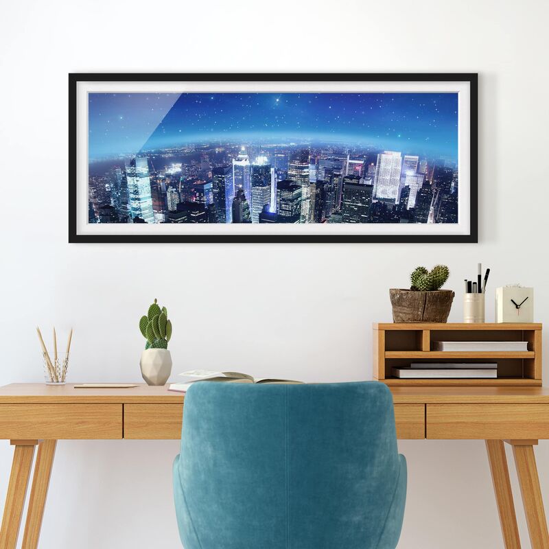 

Póster enmarcado - Illuminato New York Dimensión LxA: 20cm x 50cm, Marco: Negro