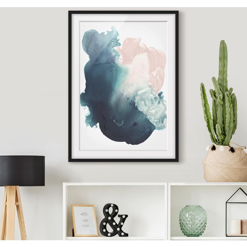 

Póster enmarcado - Impeto Rose Quartz I Dimensión LxA: 40cm x 30cm, Marco: Negro