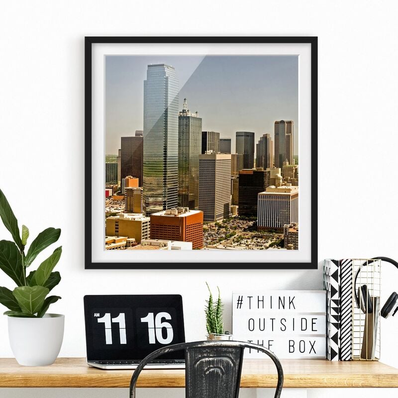 

Póster enmarcado - Impressive Dallas Dimensión LxA: 50cm x 50cm, Marco: Negro