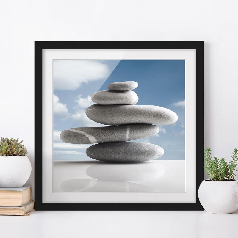 

Póster enmarcado - In Balance Dimensión LxA: 50cm x 50cm, Marco: Negro