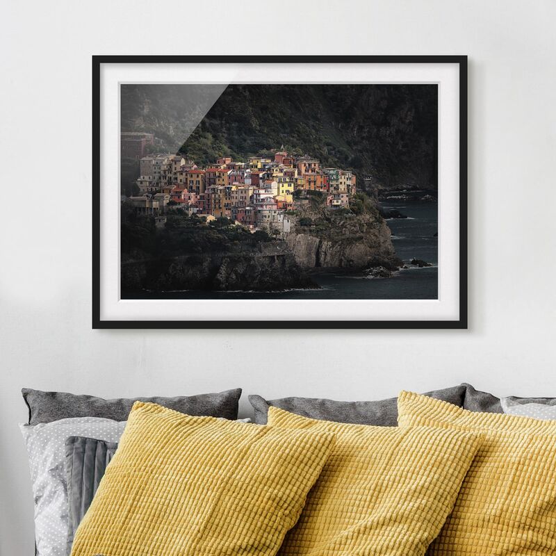 

Póster enmarcado - In Incident Manarola Dimensión LxA: 70cm x 100cm, Marco: Negro