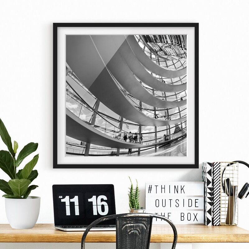 

Póster enmarcado - In The Berlin Reichstag II Dimensión LxA: 30cm x 30cm, Marco: Negro