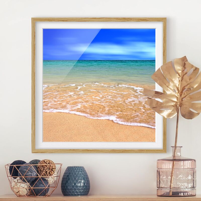 

Póster enmarcado - Indian Ocean Dimensión LxA: 30cm x 30cm, Marco: Roble
