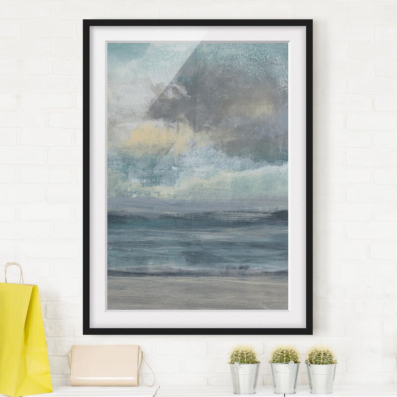 

Póster enmarcado - Ingresso Spiaggia I Dimensión LxA: 100cm x 70cm, Marco: Negro