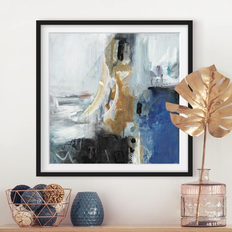 

Póster enmarcado - Interplay Abstract I Dimensión LxA: 70cm x 70cm, Marco: Negro