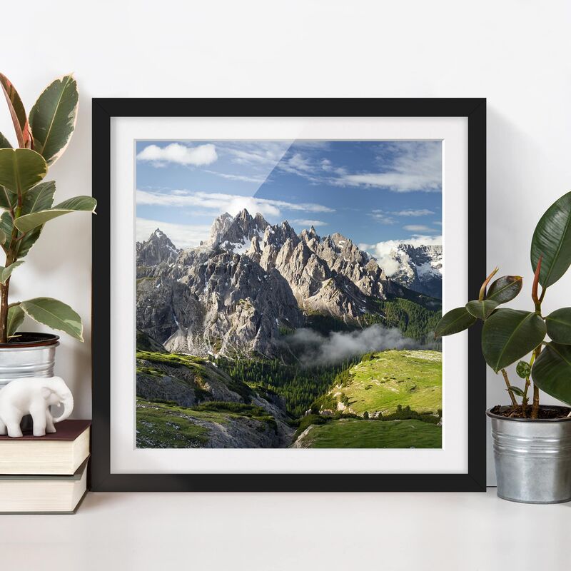 

Póster enmarcado - Italian Alps Dimensión LxA: 70cm x 70cm, Marco: Negro
