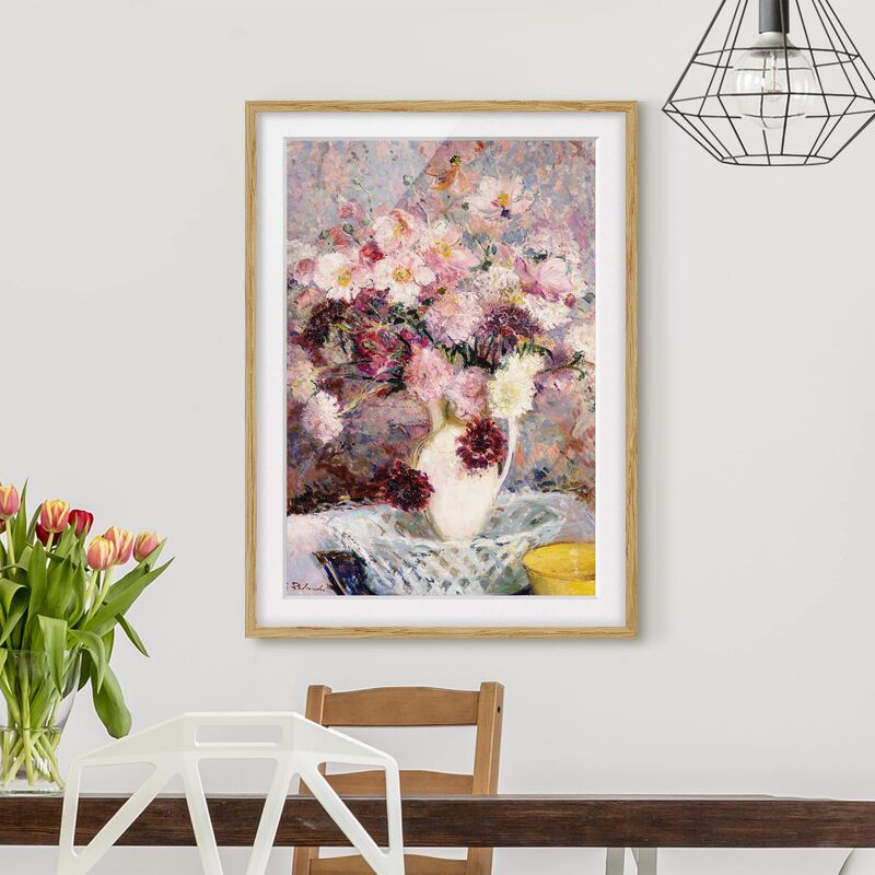 

Póster enmarcado - Jacques-Emile Blanche - Bunch Of Flowers Dimensión LxA: 24cm x 18cm, Marco: Roble