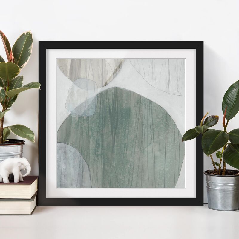 

Póster enmarcado - Jade I Dimensión LxA: 50cm x 50cm, Marco: Negro