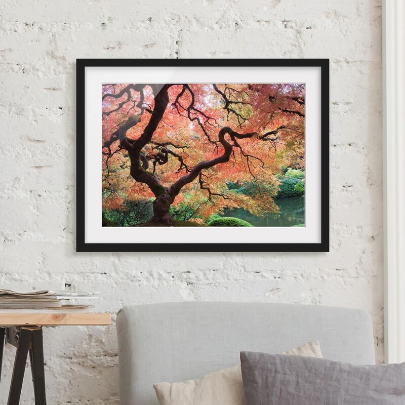 

Póster enmarcado - Japanese Garden Dimensión LxA: 30cm x 40cm, Marco: Negro