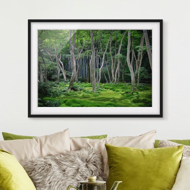 

Póster enmarcado - Japanese Forest Dimensión LxA: 18cm x 24cm, Marco: Negro