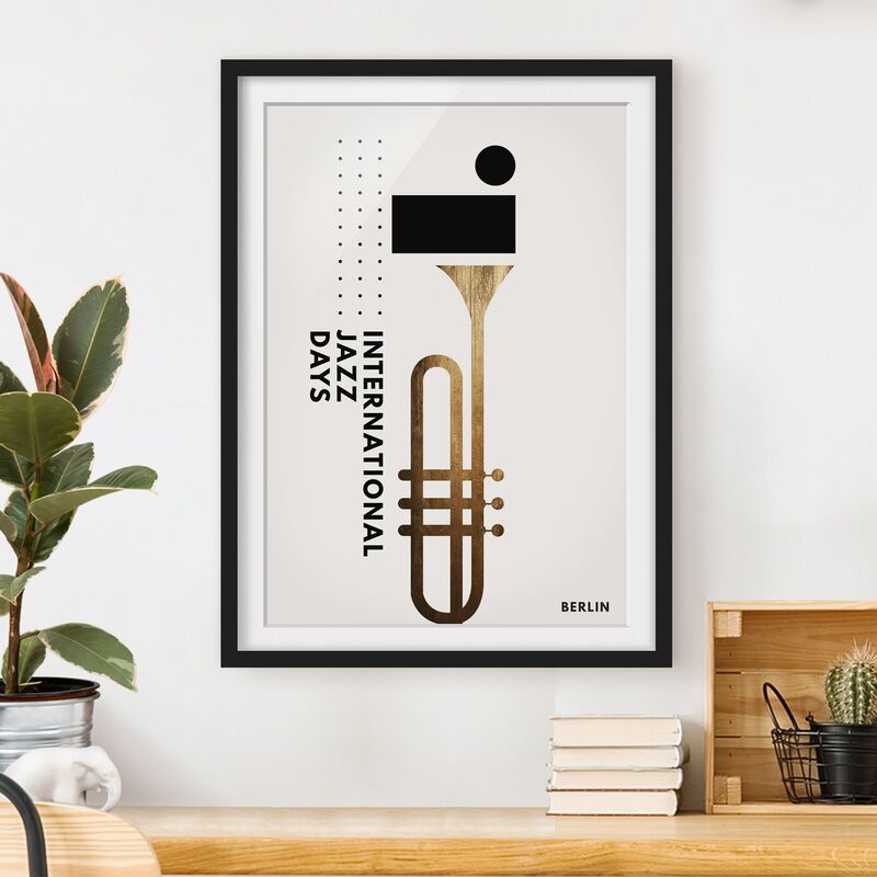 

Póster enmarcado - Jazz Days Berlin Dimensión LxA: 24cm x 18cm, Marco: Negro