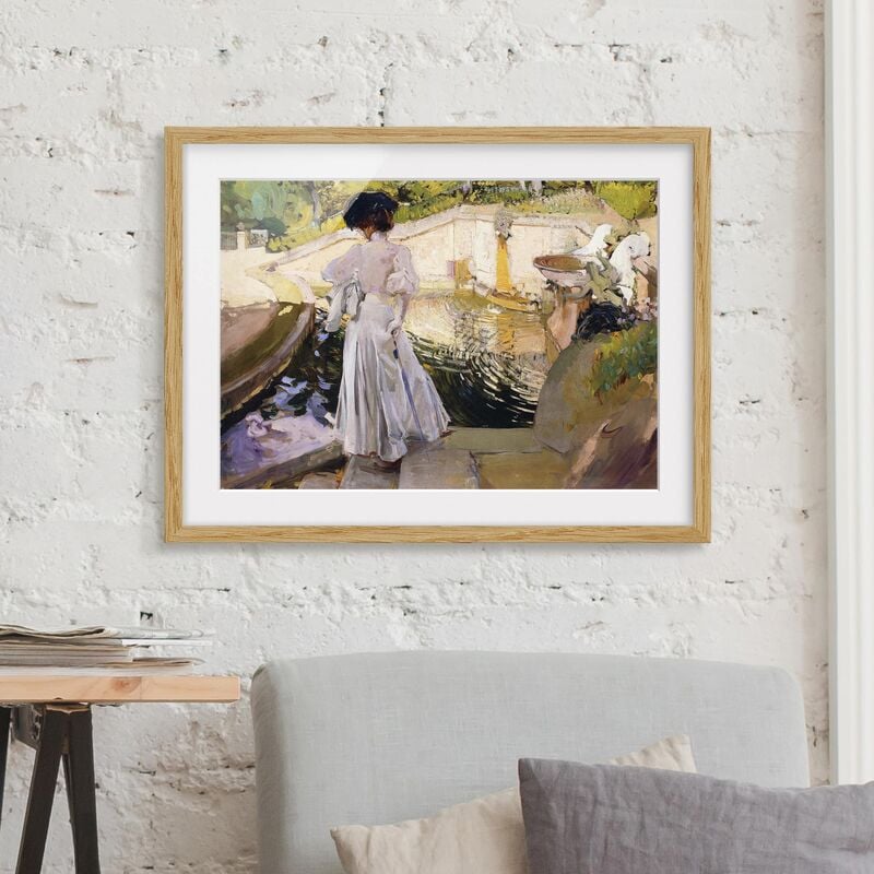 

Póster enmarcado - Joaquin Sorolla - Maria Watches The Fish Dimensión LxA: 18cm x 24cm, Marco: Roble