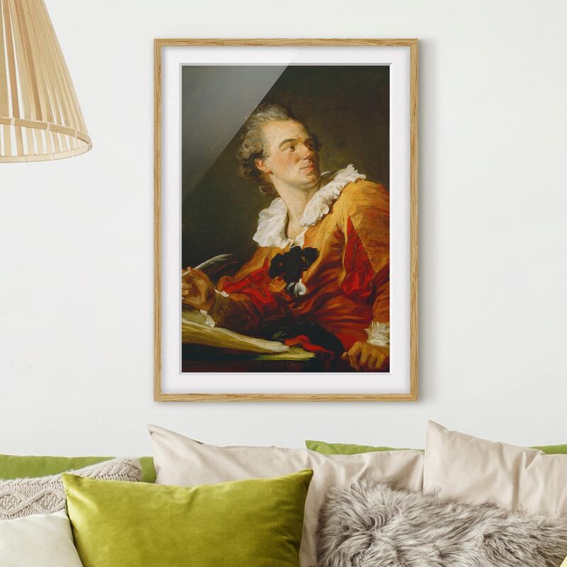 

Póster enmarcado - Jean Honoré Fragonard - Inspiration Dimensión LxA: 24cm x 18cm, Marco: Roble