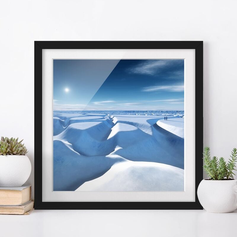 

Póster enmarcado - Jökulhlaup Dimensión LxA: 20cm x 20cm, Marco: Negro