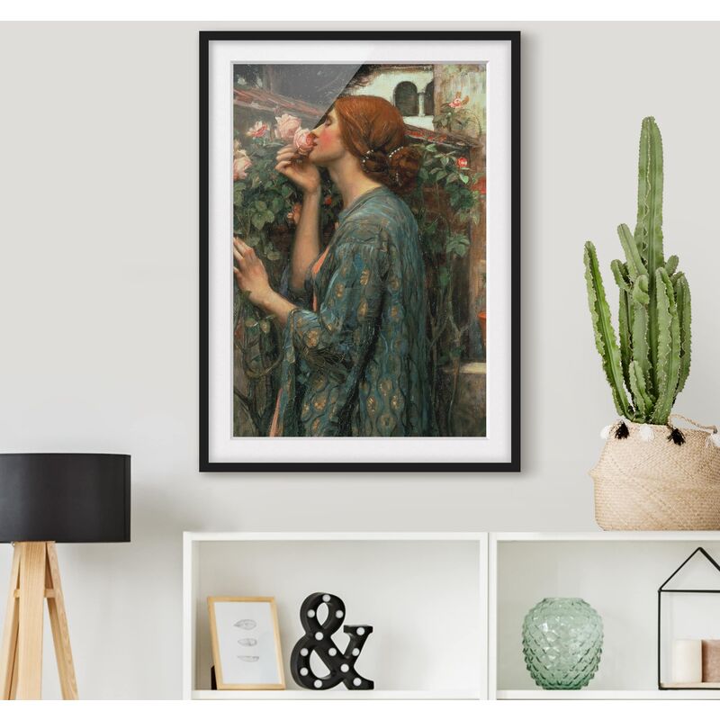 

Póster enmarcado - John William Waterhouse - L'anima della rosa Dimensión LxA: 70cm x 50cm, Marco: Negro