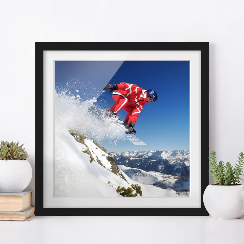 

Póster enmarcado - Jumping Dimensión LxA: 70cm x 70cm, Marco: Negro