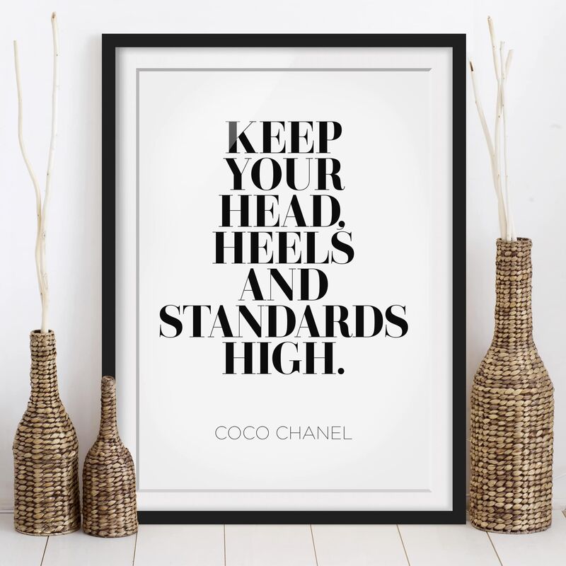 

Póster enmarcado - Keep Your Head High Dimensión LxA: 100cm x 70cm, Marco: Negro