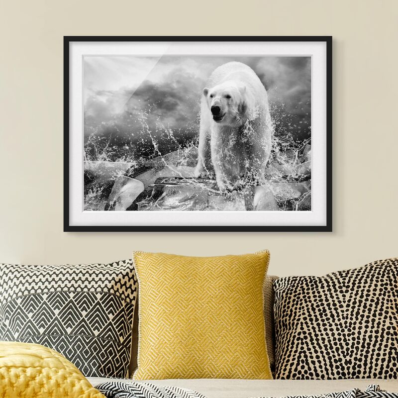 

Póster enmarcado - King Of The North II Dimensión LxA: 50cm x 70cm, Marco: Negro