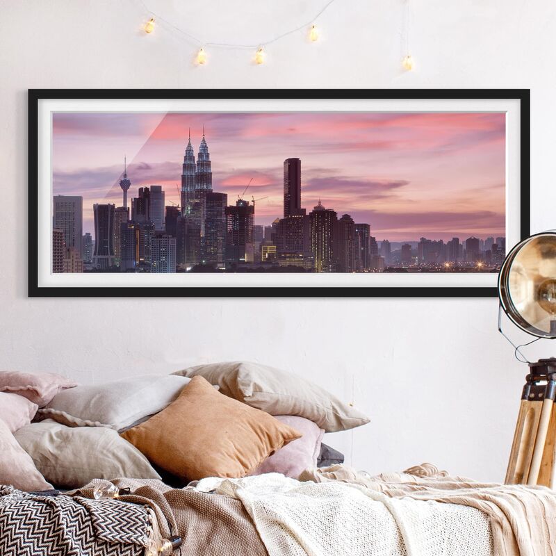 

Póster enmarcado - Kuala Lumpur Dimensión LxA: 30cm x 75cm, Marco: Negro