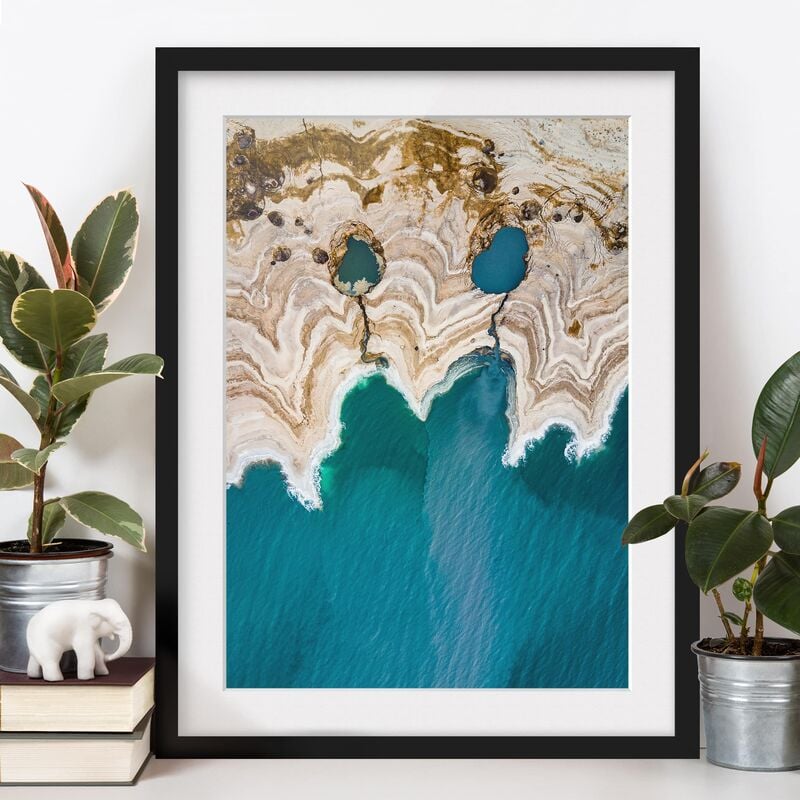 

Póster enmarcado - Laguna In Israele Dimensión LxA: 70cm x 50cm, Marco: Negro