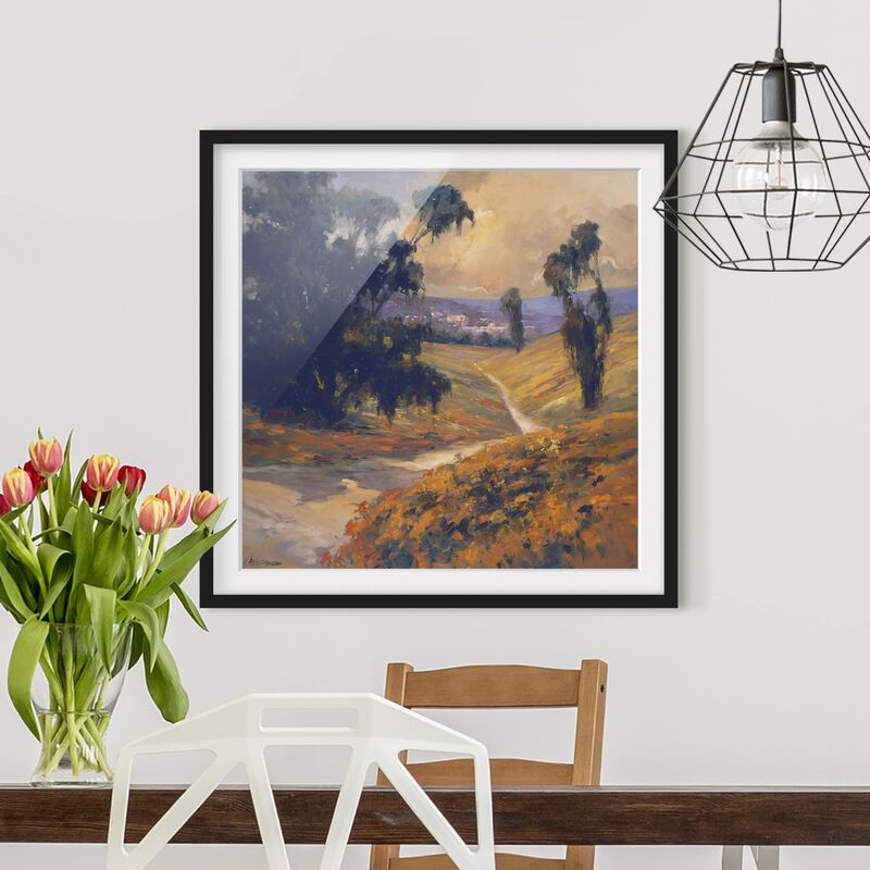 

Póster enmarcado - Landscape Afternoon II Dimensión LxA: 30cm x 30cm, Marco: Negro