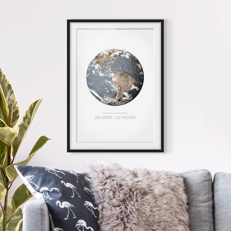 

Póster enmarcado - Le Monde - The Earth Dimensión LxA: 24cm x 18cm, Marco: Negro