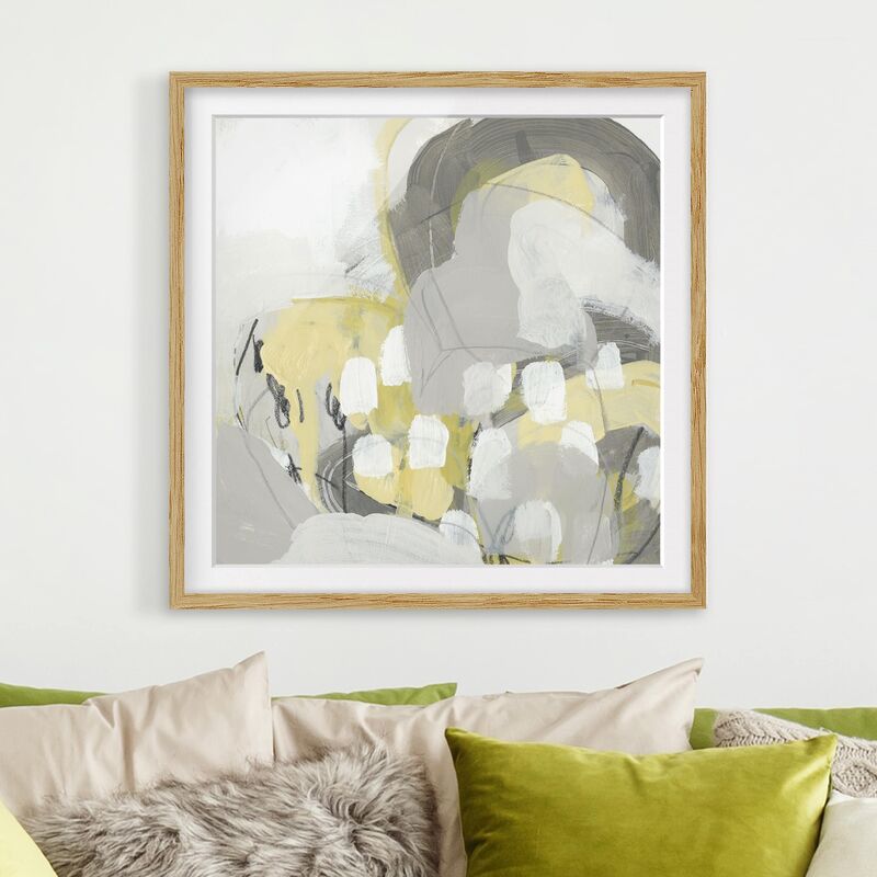 

Póster enmarcado - Lemons In The Mist II Dimensión LxA: 70cm x 70cm, Marco: Roble