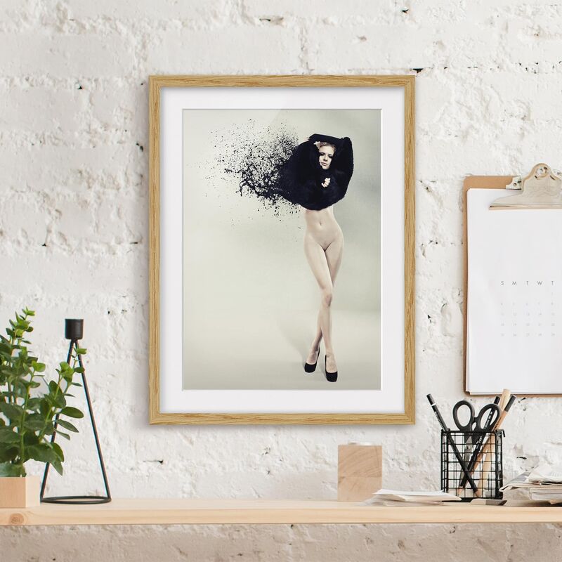 

Póster enmarcado - Liquid Striptease Dimensión LxA: 55cm x 40cm, Marco: Roble