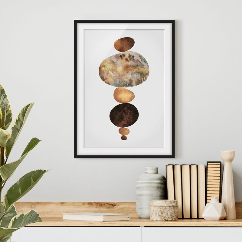 

Póster enmarcado - L'oro del bilanciamento del bianco Dimensión LxA: 70cm x 50cm, Marco: Negro