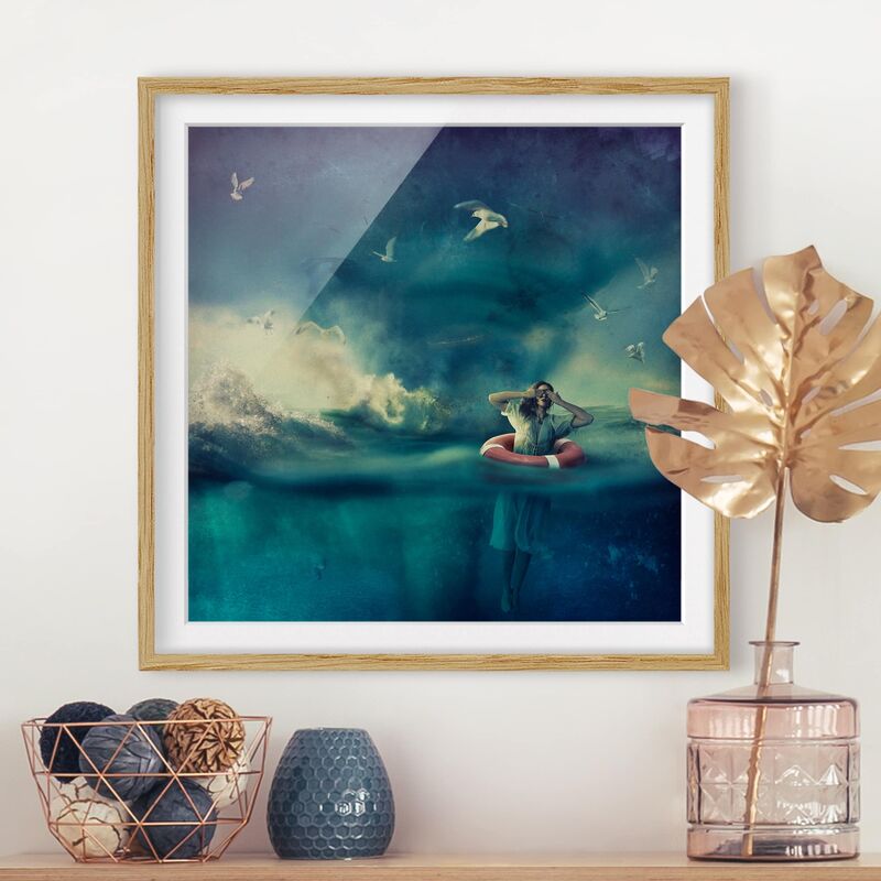 

Póster enmarcado - Lost Dimensión LxA: 50cm x 50cm, Marco: Roble