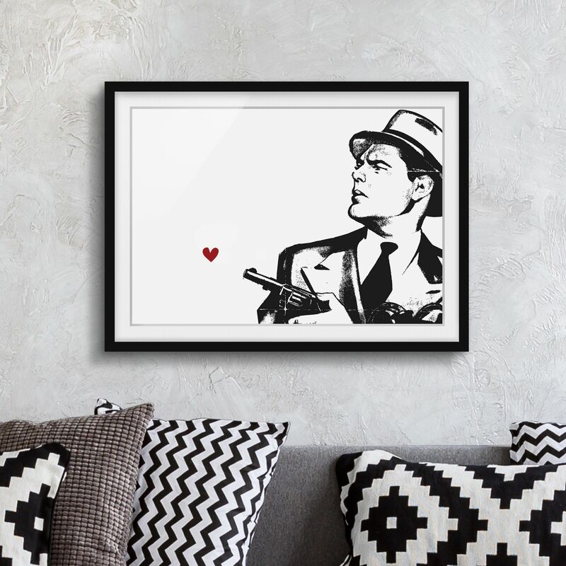 

Póster enmarcado - Love and Gun Dimensión LxA: 40cm x 55cm, Marco: Negro