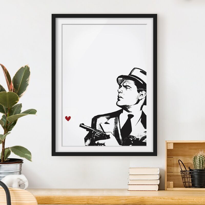 

Póster enmarcado - Love and Gun Dimensión LxA: 40cm x 30cm, Marco: Negro