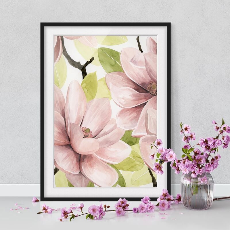 

Póster enmarcado - Magnolia Blush Ii Dimensión LxA: 40cm x 30cm, Marco: Negro