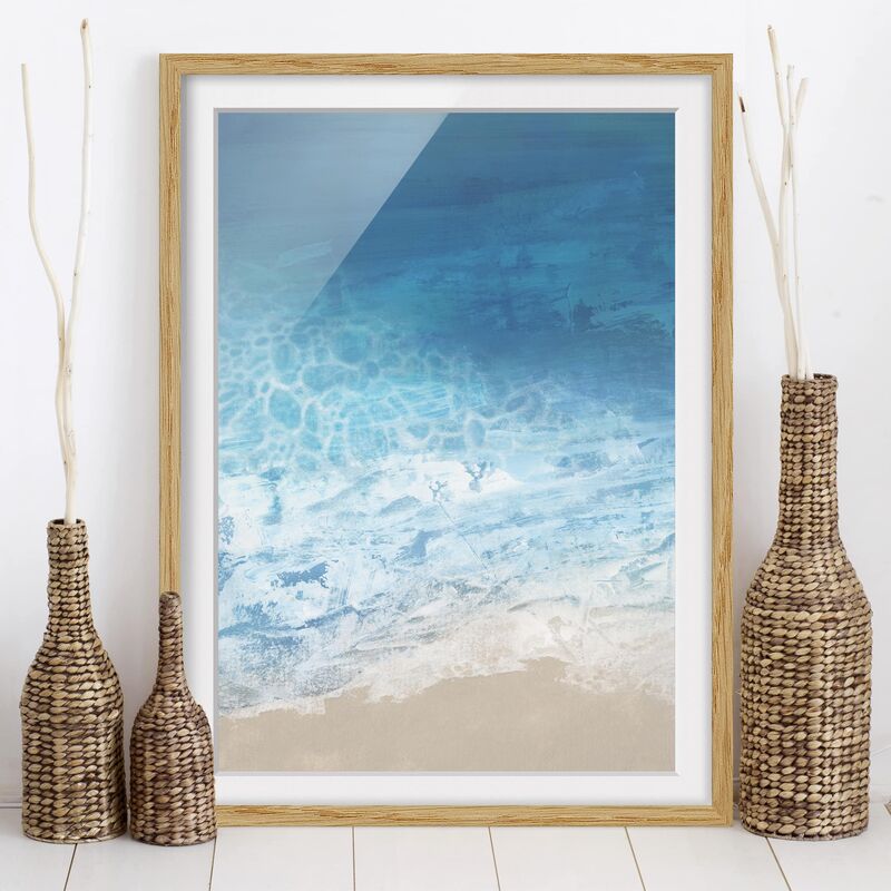 

Póster enmarcado - Maree Dal Colore Che Dimensión LxA: 70cm x 50cm, Marco: Roble