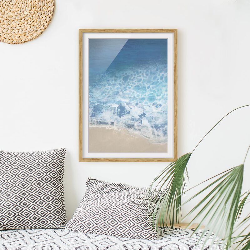 

Póster enmarcado - Maree Dal Colore Ii Dimensión LxA: 100cm x 70cm, Marco: Roble
