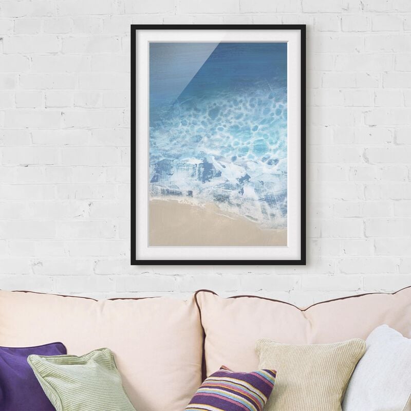 

Póster enmarcado - Maree Dal Colore Ii Dimensión LxA: 100cm x 70cm, Marco: Negro