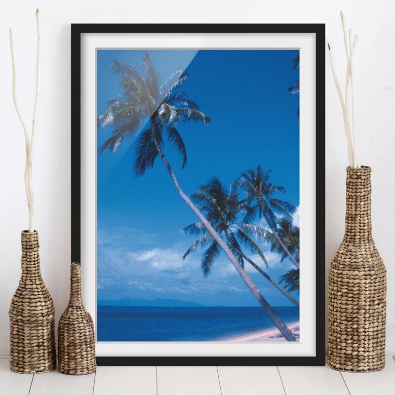

Póster enmarcado - Mauritius Beach Dimensión LxA: 70cm x 50cm, Marco: Negro