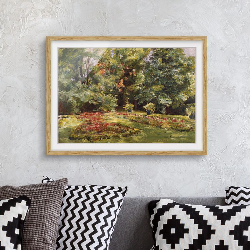 

Póster enmarcado - Max Liebermann - Fiore Terrazza Wannseegarten Dimensión LxA: 40cm x 55cm, Marco: Roble