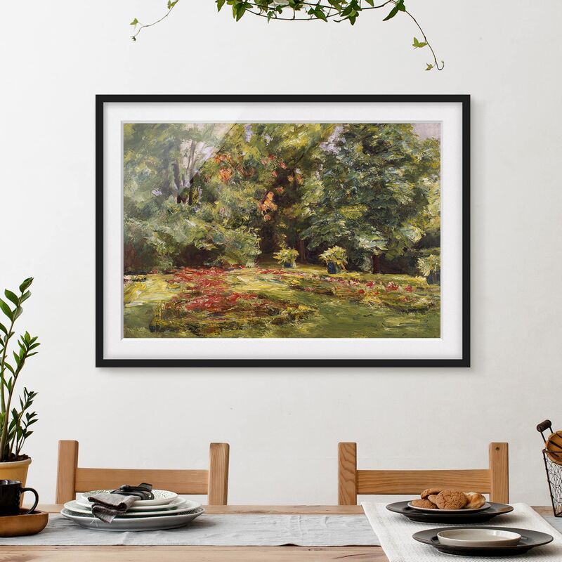 

Póster enmarcado - Max Liebermann - Fiore Terrazza Wannseegarten Dimensión LxA: 40cm x 55cm, Marco: Negro