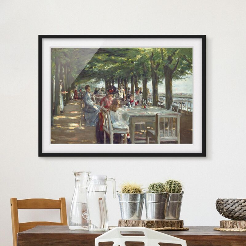 

Póster enmarcado - Max Liebermann - The Terrace Restaurant Jacob Dimensión LxA: 30cm x 40cm, Marco: Negro